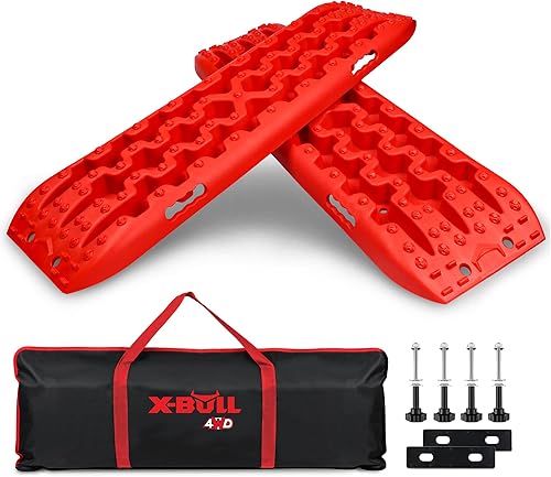 X-BULL - Escalera para neumáticos de carreras de recuperación de arena, barre nieve, 4 WD