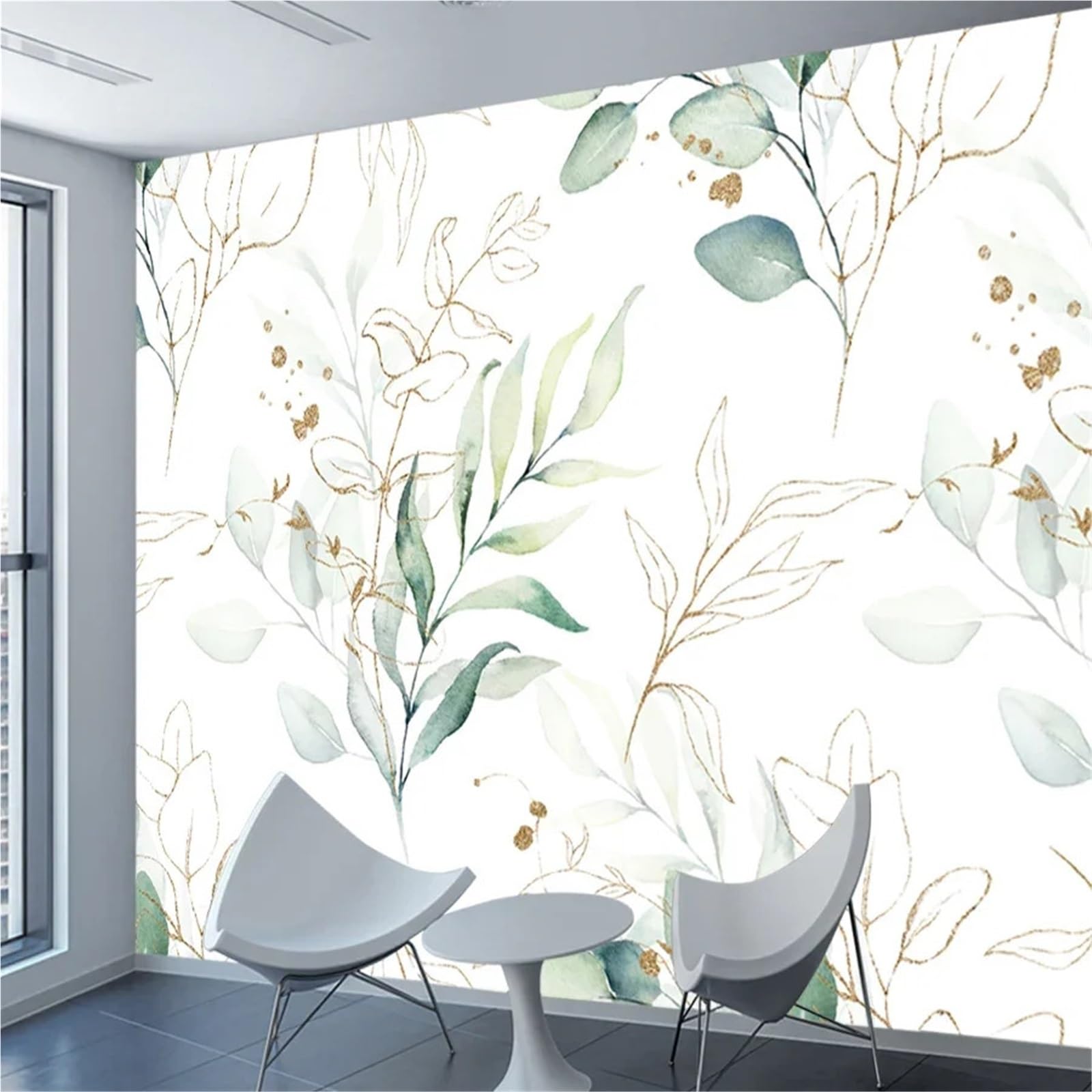 RYQZHHY Floral Peel Stick Wallpaper Branch Leaf Floral Removable Peel and Stick Wall Mural for Living Room and Bedroom Background Layout