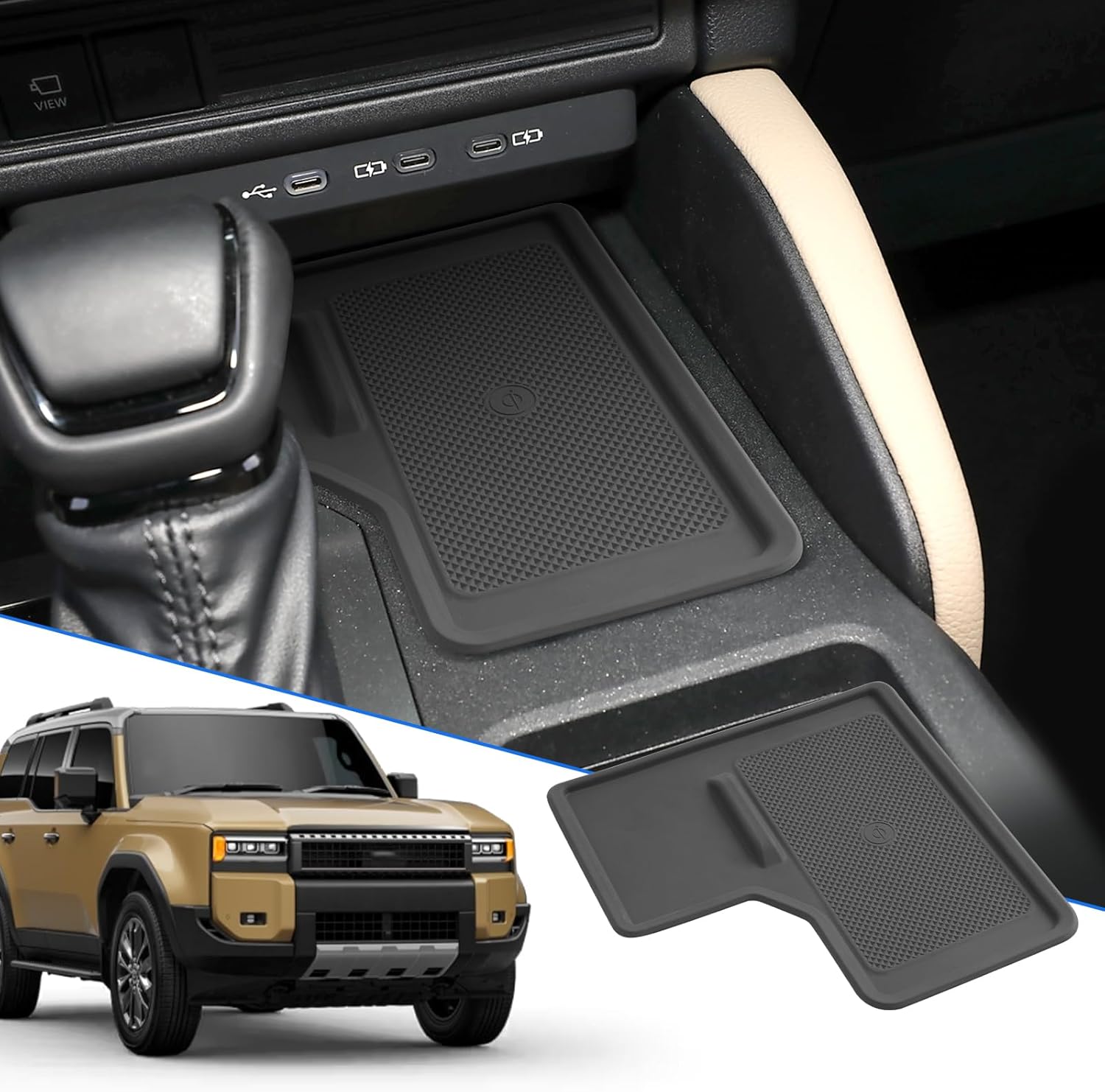 Amazon.com: SXCY for 2024 2025 Toyota Land Cruiser Accessories Wireless ...