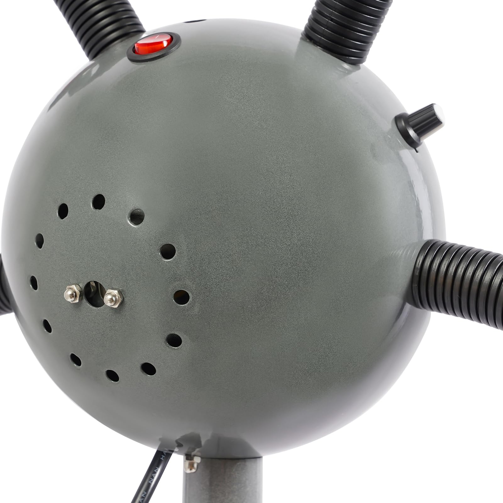 Lampada riscaldante a infrarossi a 5 teste da parrucchiere, con paralume protettivo, lampada a infrarossi, 40 – 80 °C, luce a infrarossi, 108 – 132 cm, altezza regolabile, colore bianco