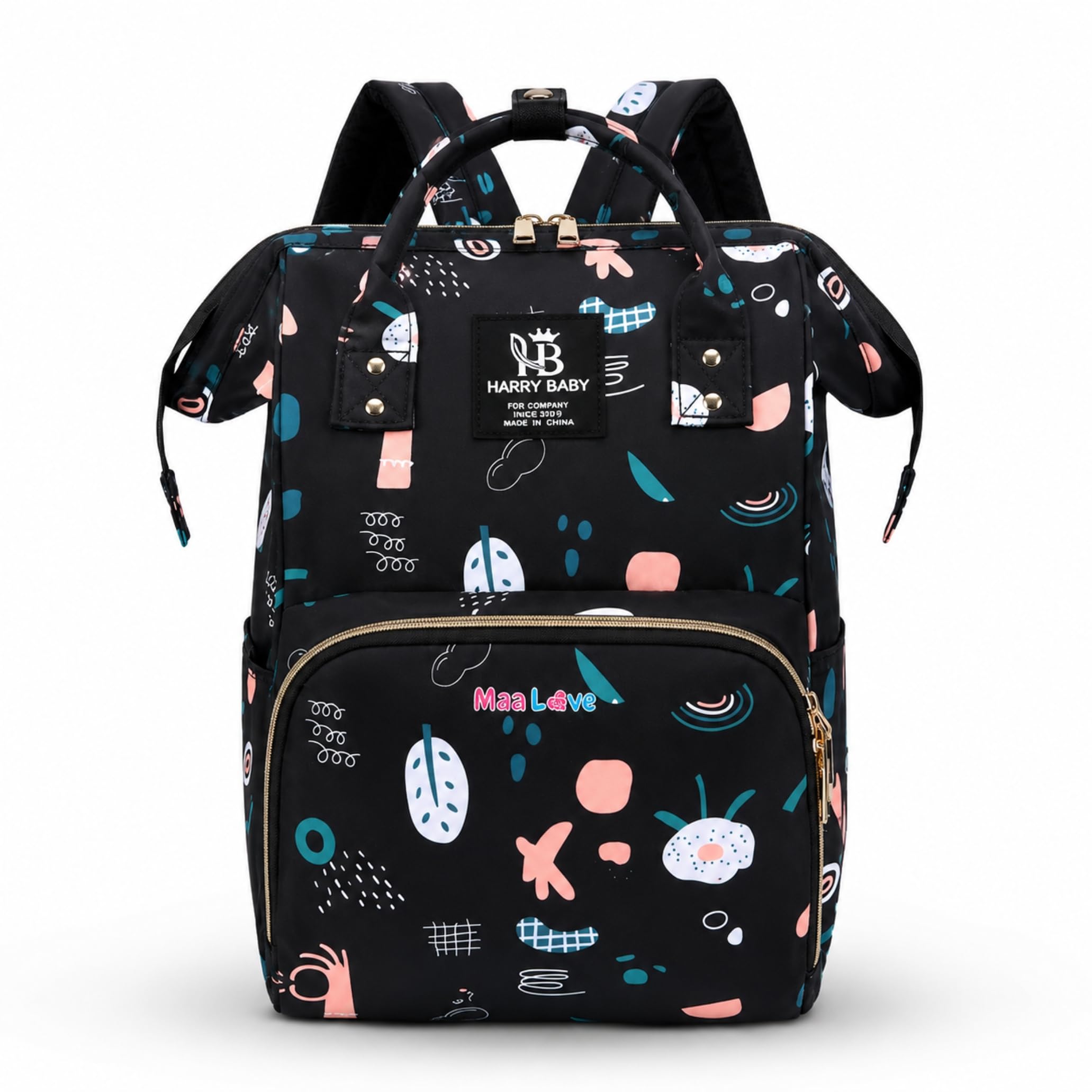 maalove Multifunctional Diaper Bag | for Mothers for Travel | Travelling Bag, Backpack Maternity Bags for Mother and Baby (Black)-image-38