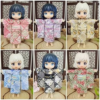 Amazon.co.jp: オビツ11 服 OB11 服【花模様の着物】11cmボディ