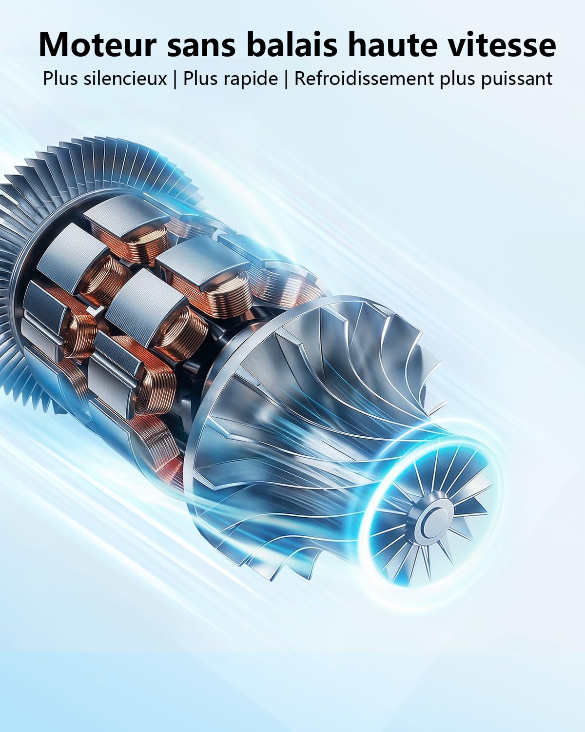 Rafraîchisseur d'Air Portable：Réservoir 2L, Oscillation 120°, 4 Vitesses, LED, Minuteur et Télécommande, Ventilateur Rafraîchissant pour Maison et Bureau