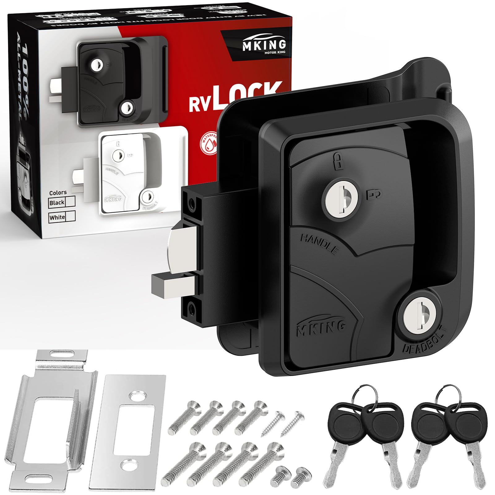 Snapklik.com : MKING Trailer Door Latch - Waterproof Mechanical Key ...