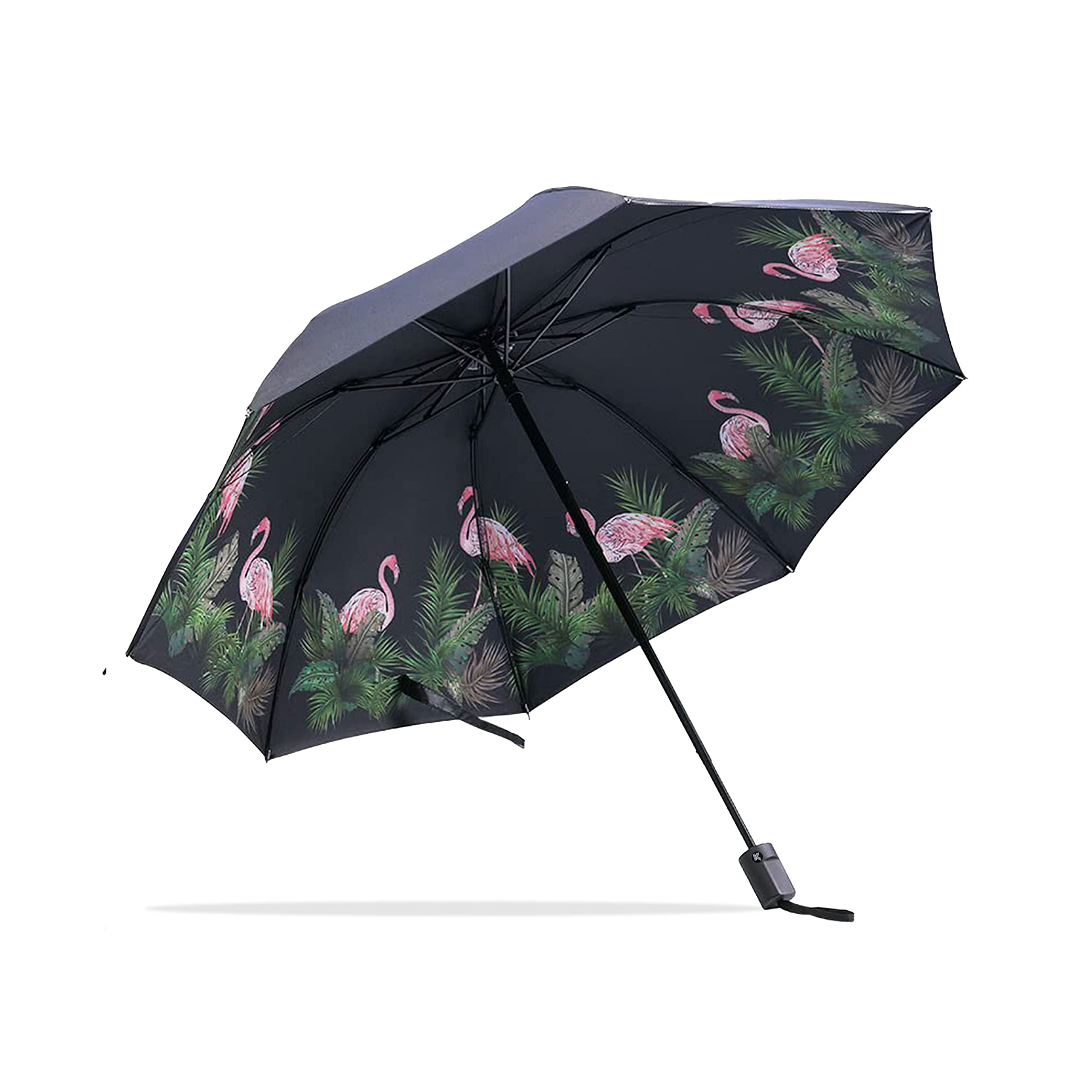 Flower Printed Umbrella, UV Protection Umbrella with Manual Mechanism for Folding, Wind-Proof Ambrella and Unisex Design Chata/Chatri for Men, Girls, Women-image-12