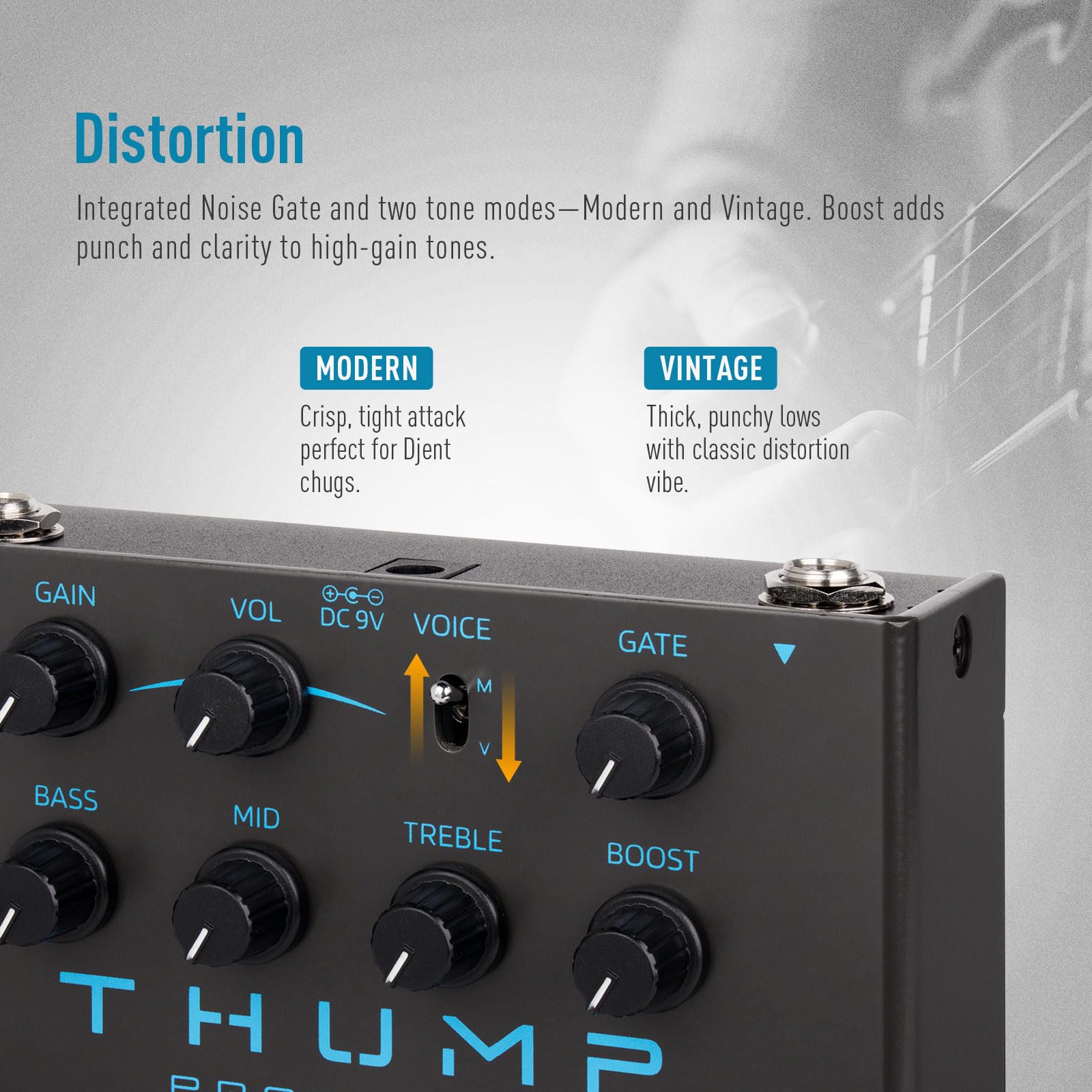 Amazon | SONICAKE Thump ハイゲインディストーションペダル、Djent