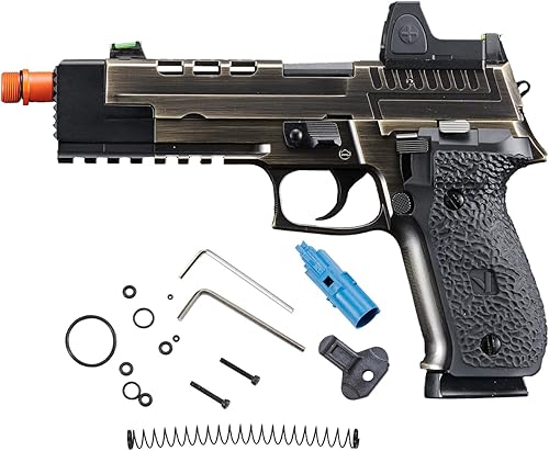 Vorsk Aluminum Hi-Capa Airsoft VP26X Gas Blowback Pistol wRed Dot Sight