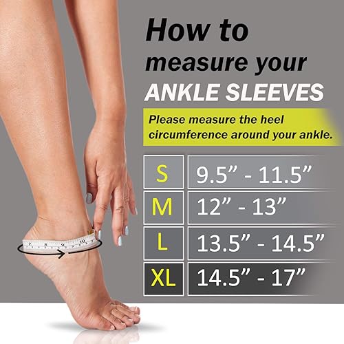 Miniatura 5 de POWERLIX Legs Orthopedic Brace Compression Support Sleeve (Pair) for Swelling, Sprain, Plantar Fasciitis, Arthritis, Tendinitis