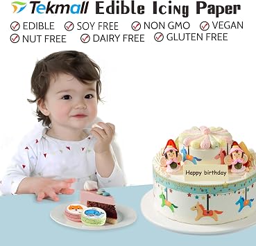 Edible Frosting Sheets, White, 25 pcs, A4 11.7 x 8.3