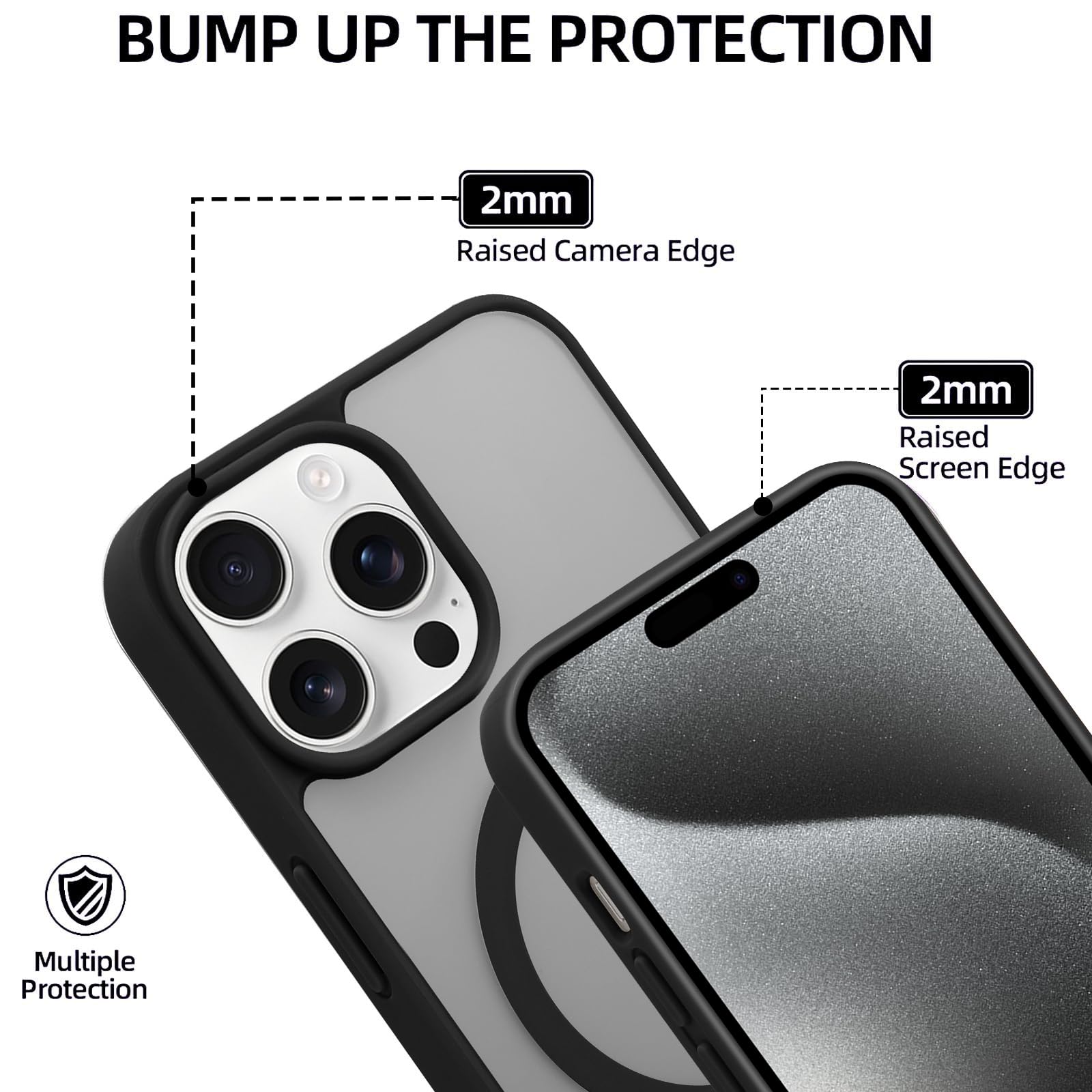 Custodia Magnetica MBSLFY Per IPhone 15 Pro Con Cordino Regolabile – Trasparente E Antishock, Compatibile MagSafe, Colore Arancione - 5