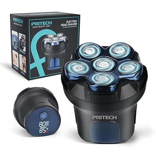 PRITECH Head Shaver for Bald Men - Effortless 6D Floating