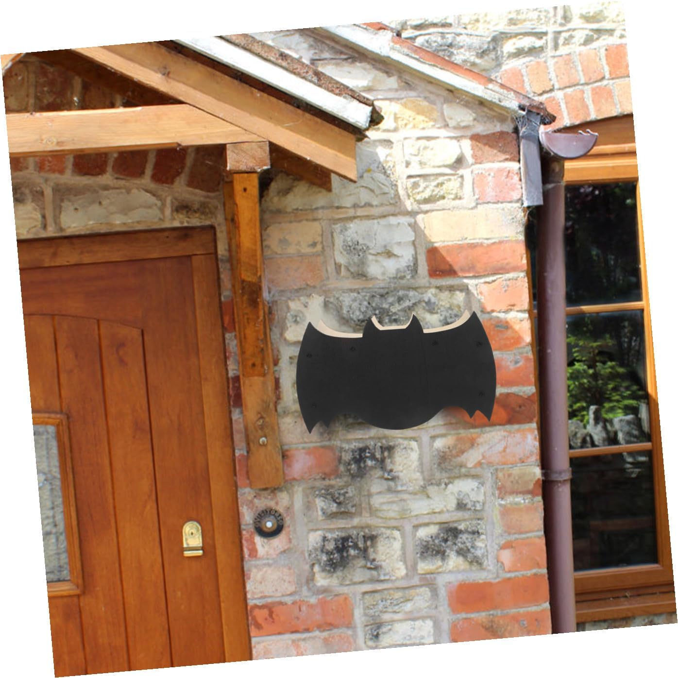 Small Pet Nest Wooden Bat House Bat Shelter Habitat for Outdoor Birds Squirrels Small Animals Stylish Wall-Mounted
