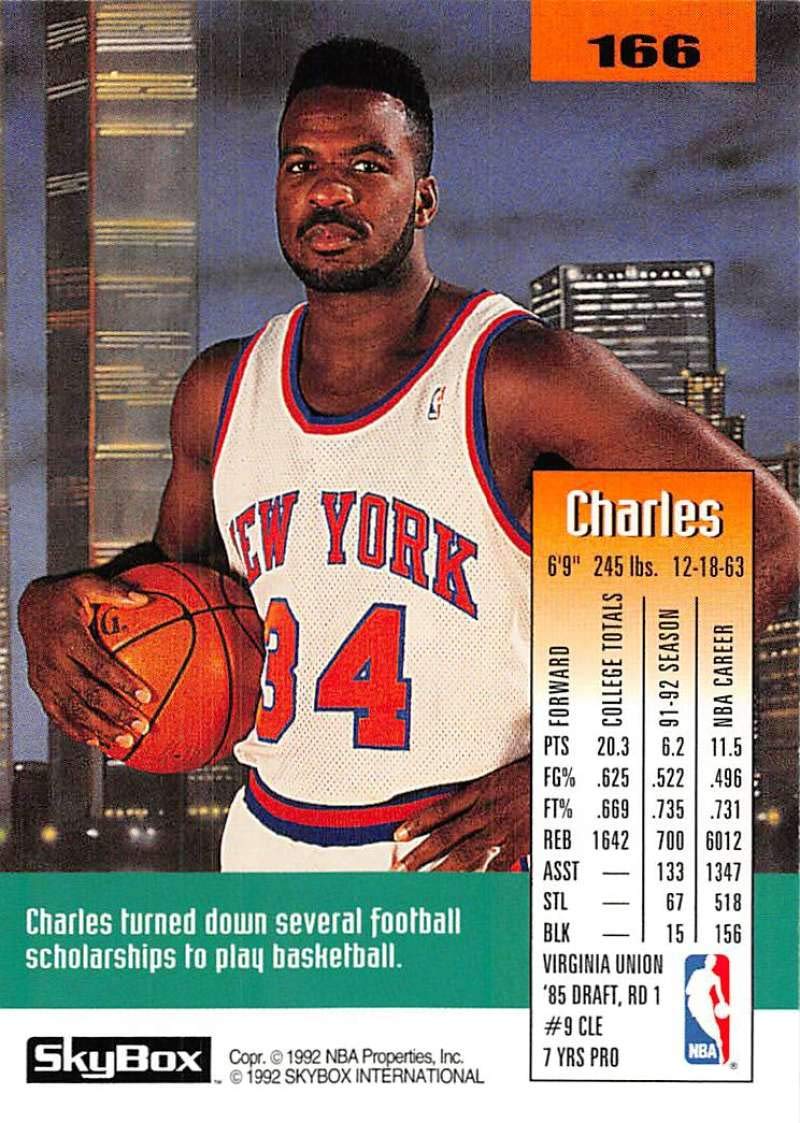 Amazon.com: 1992-93 SkyBox Series 1 Basketball #166 Charles Oakley