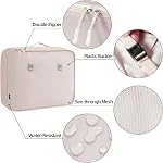 BAGAIL 10 Set Packing Cubes Various Sizes Packing Organizer for Travel Accessories Luggage Carry On Suitcase-Cream