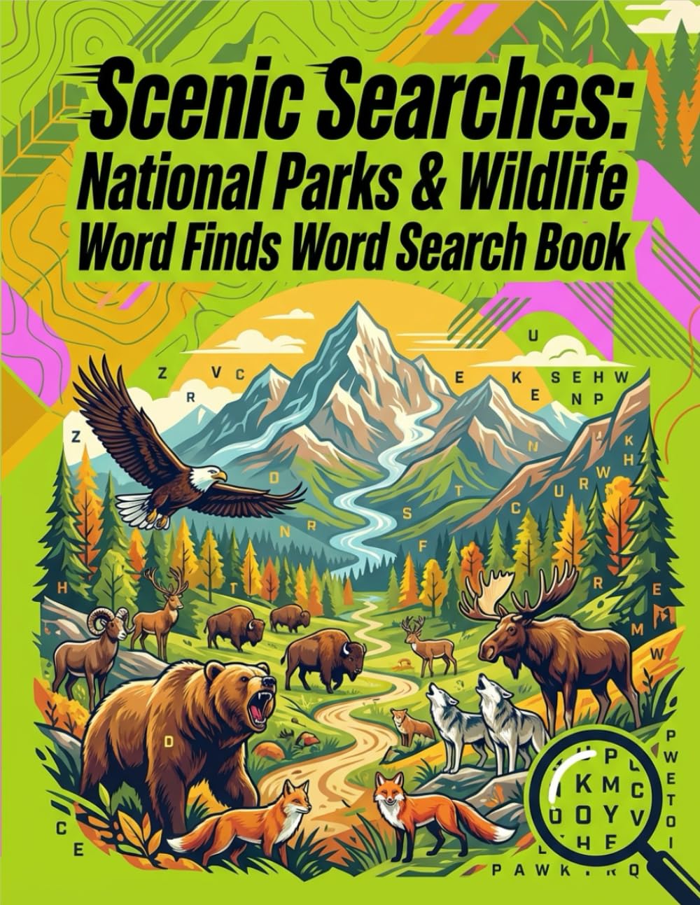 Scenic Searches: National Parks & Wildlife Word Finds: Wordsearch Book