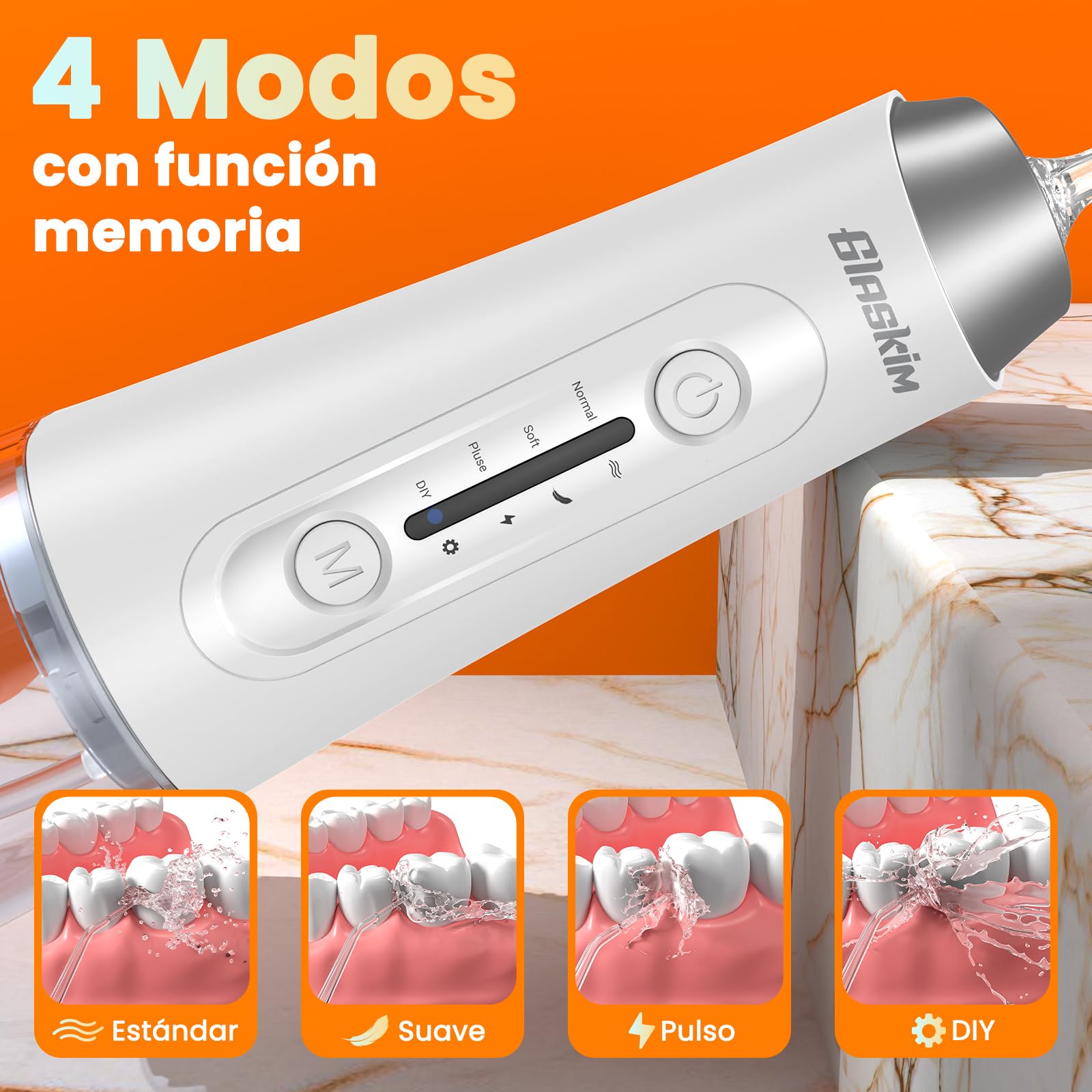 Irrigador Bucal Portátil Irrigador Dental Inalámbrico Profesional 4 Modes