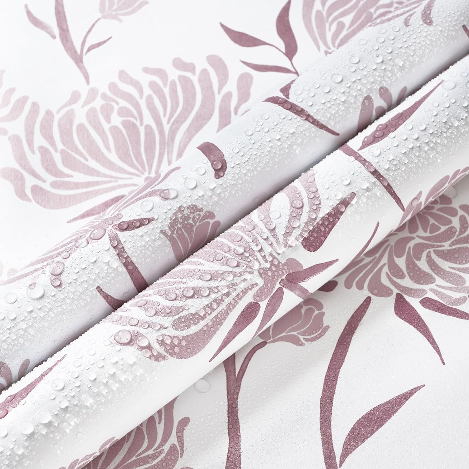 HeloHo Pink Floral Wallpaper Peel and Stick Boho Contact Paper Removable Self Adhesive Nursery Wallpaper for Bedroom Bathroom Cabinets Renter Friendly Wall Paper 78.7"x17.3"