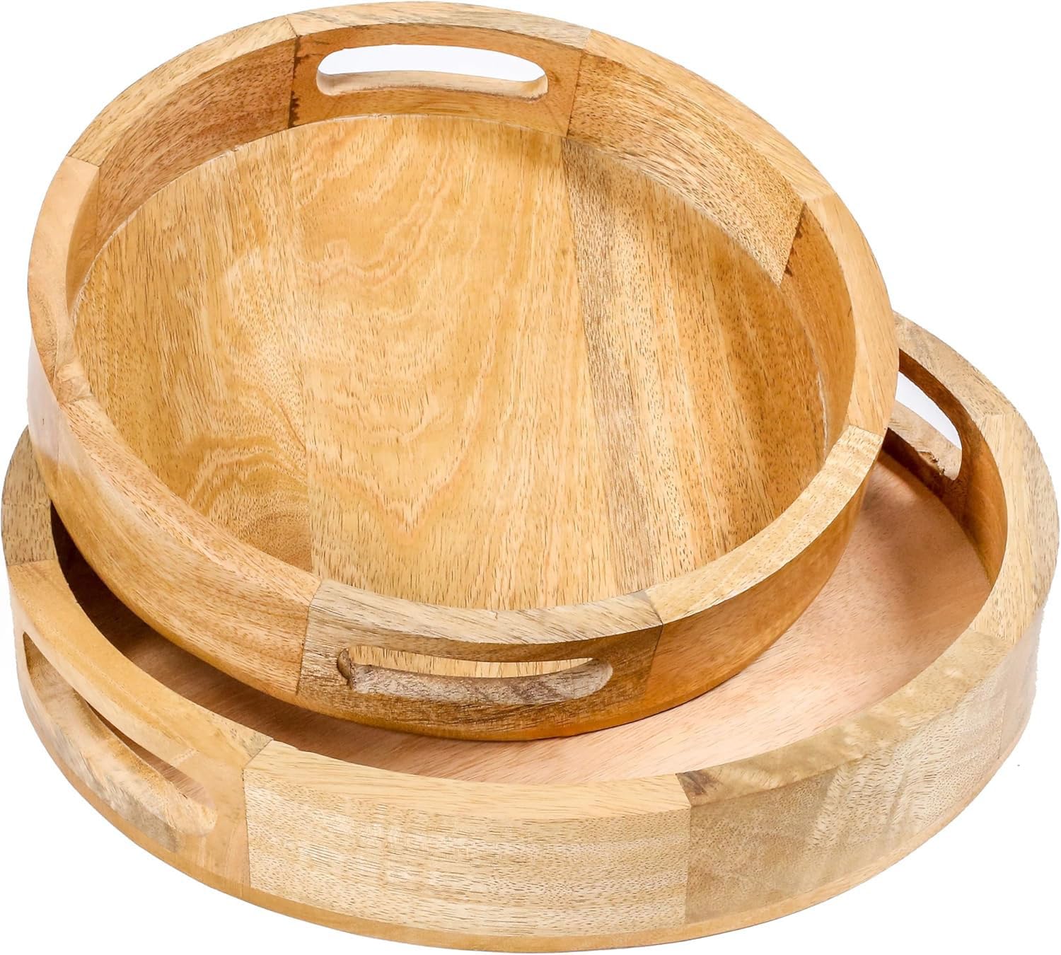 See full amazon price history chart for Insight Arts Solid Wood Round Tray Tea & Coffee Table Decorative Serving Tray Food Storage Platters for Serving Beverages & Food on Bar Living Room Home DiningTable with Cutout Handles (Set of 2) Insight Arts Solid Wood Round Tray Tea & Coffee Table Decorative Serving Tray Food Storage Platters for Serving Beverages & Food on Bar Living Room Home DiningTable with Cutout Handles (Set of 2) (B0DH4VCML7) Amazon Price History, Amazon Price Tracker
