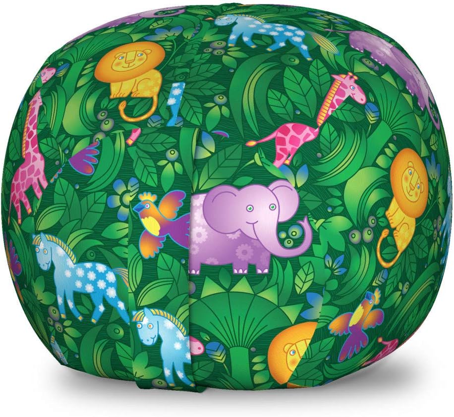 Lunarable Safari Direct sale of manufacturer Storage Toy Bag Technique Our shop most popular De Chair 3D Computer