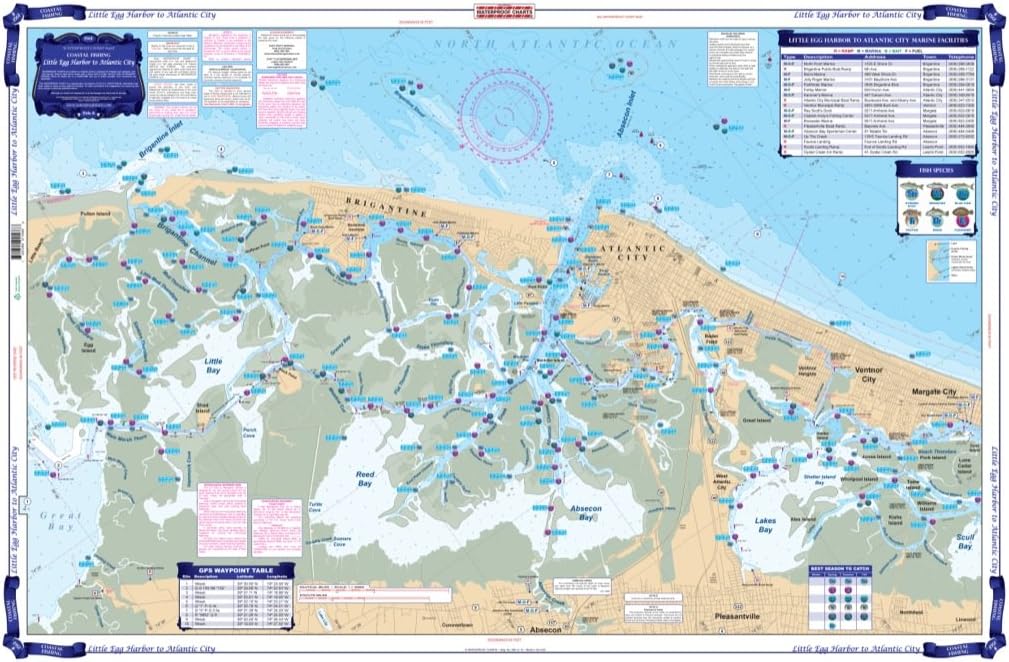 Coastal Fishing, 156F Little Egg Harbor to Atlantic City