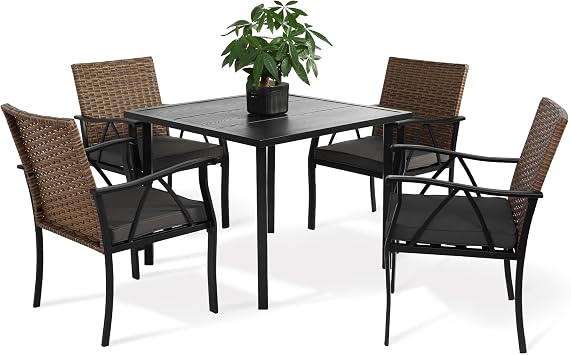 5 Piece Patio Dining Set for 4