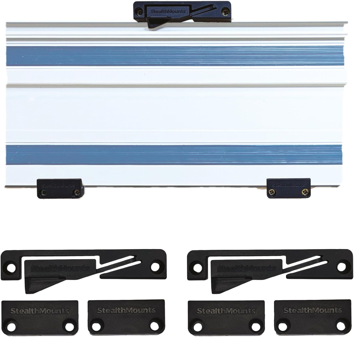 StealthMounts Track Mount - 2 Pack | Track Saw Guide Rail Mount | Track Rack | Track Saw Guide Mount | Track Saw Guide Rail Holder | Track Saw Storage | Track Saw Guide Organizer | Made in the UK