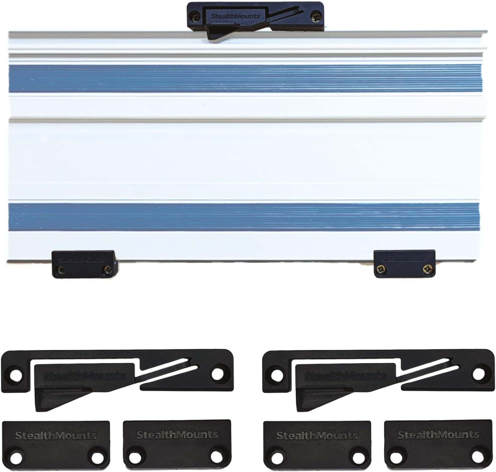 StealthMounts Track Mount - 2 Pack | Track Saw Guide Rail Mount | Track Rack | Track Saw Guide Mount | Track Saw Guide Rail Holder | Track Saw Storage | Track Saw Guide Organizer | Made in The UK