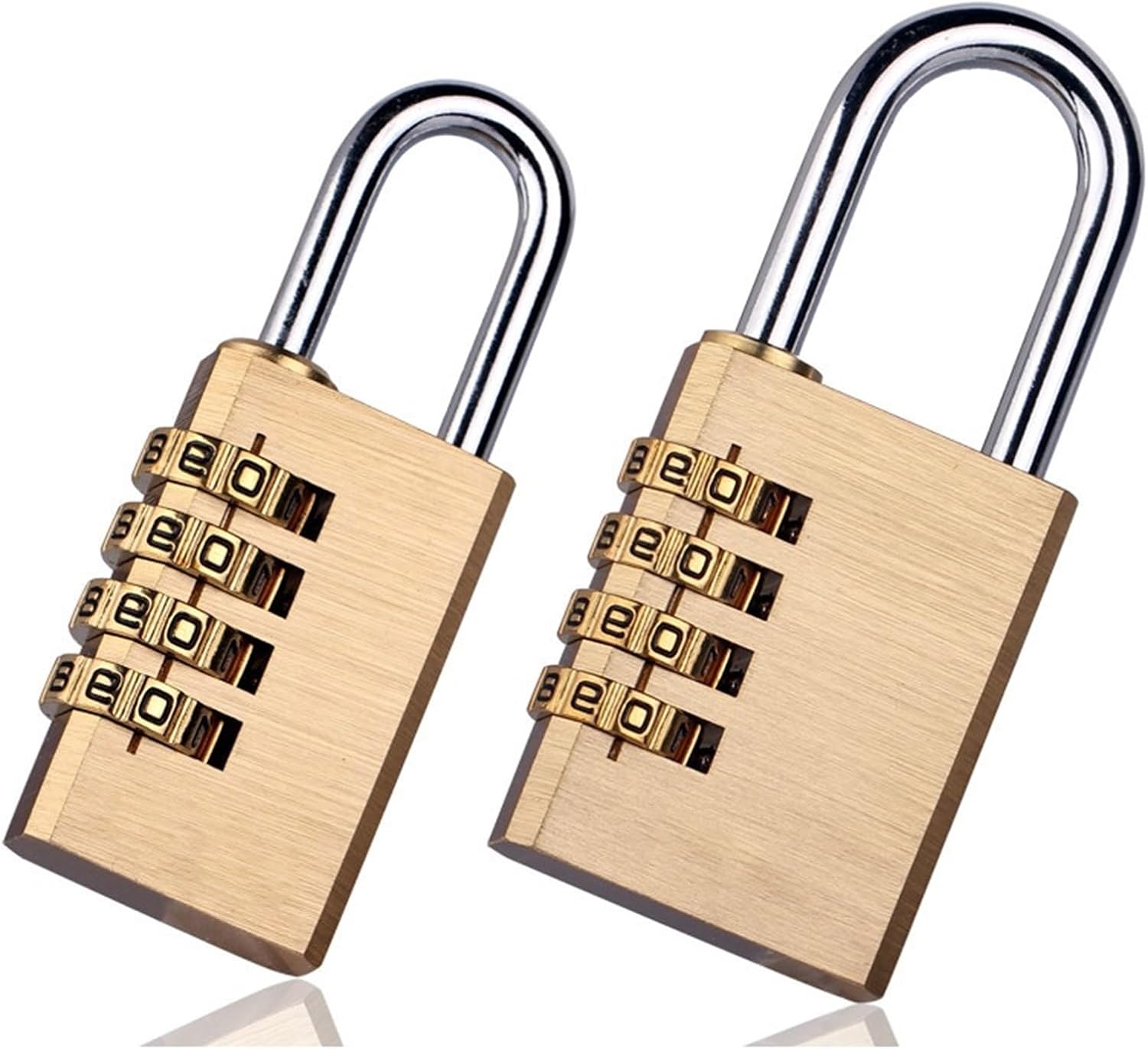 Solid Brass Copper Security Padlock Password Combination Code Lock for Gym Digital Locker Suitcase Drawer Lock Hardware 1Pcs(AS-3-B-52)