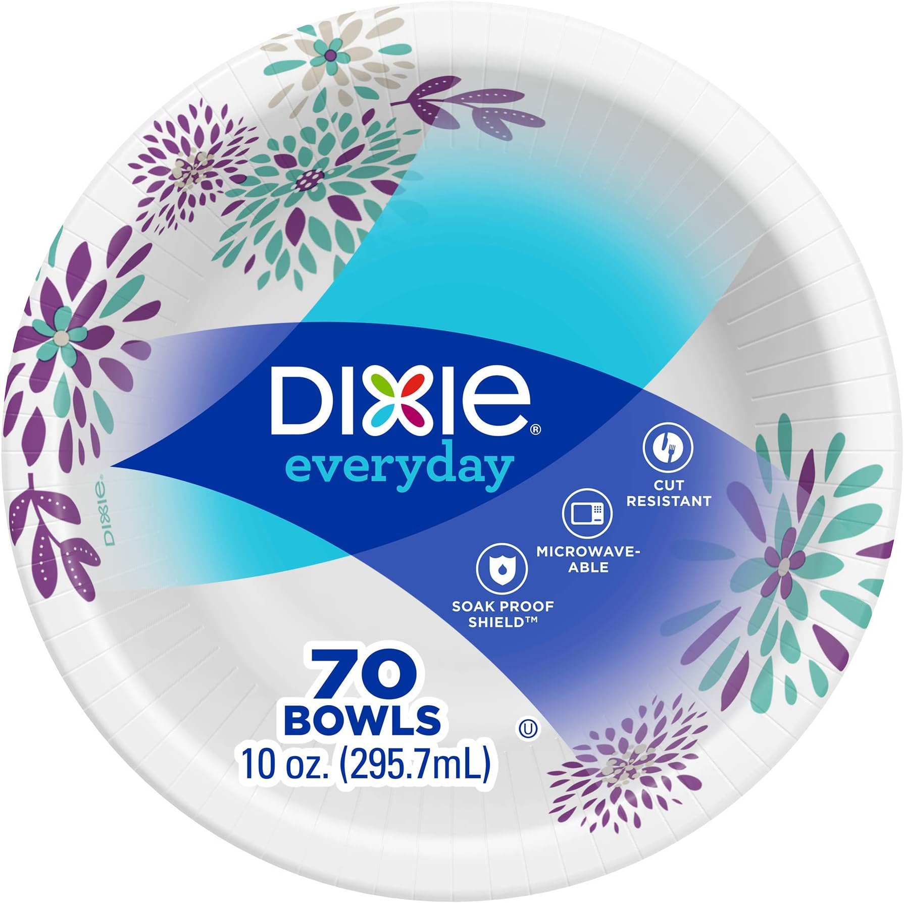 Dixie Exeryday Heavy Duty Paper Bowls, 72 Count, 10 Ounce (Pack of 3) Health