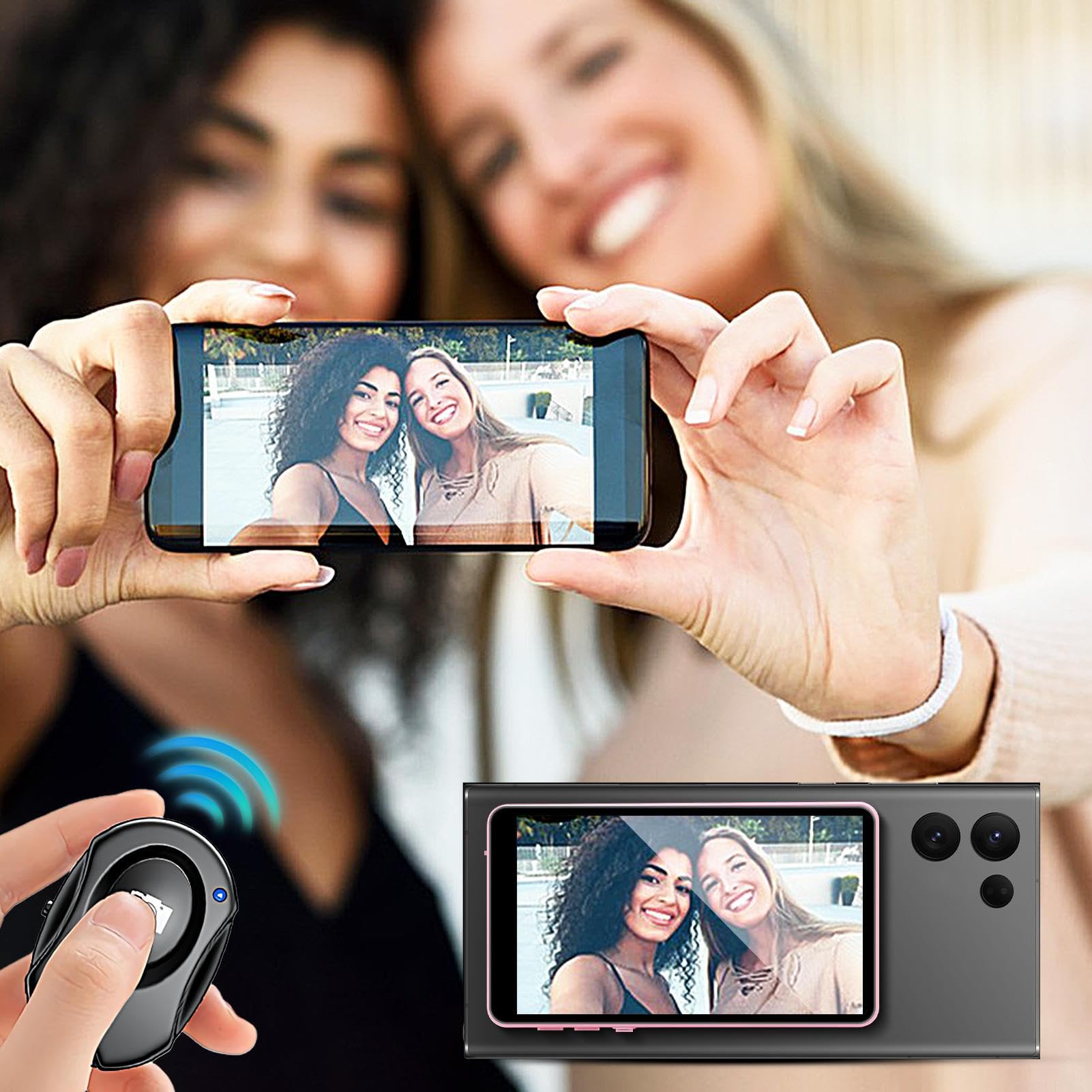 Monitor Fotocamera Posteriore Monitor Selfie Senza Fili con Registrazione | Portatili Per Smartphone Per Registrazione Video Streaming Live E Creazione Contenuti