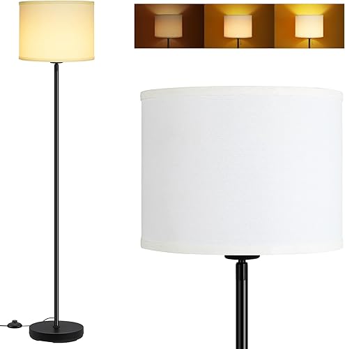Miniatura 20 de Lámpara de pie dorada, lámpara de pie pequeña, lámparas de 58 pulgadas de alto con pantalla beige, lámpara de poste simple para dormitorio, dorado +