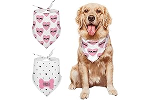 Personalized Dog Bandana Gifts, Custom Neckwear Pet Scarf Kerchiefs