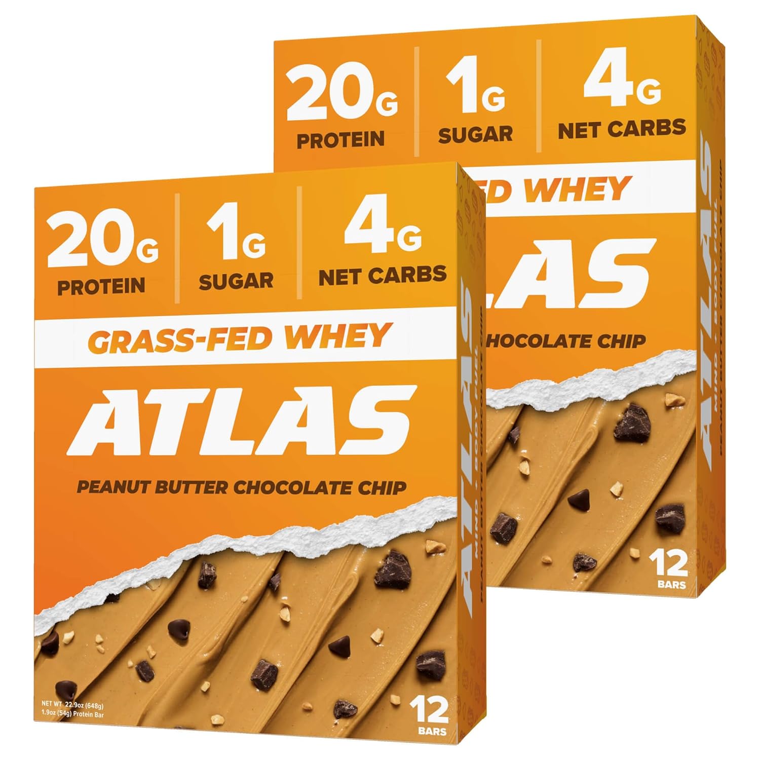 Atlas Protein Bar, 20g Protein, 1g Sugar, Clean