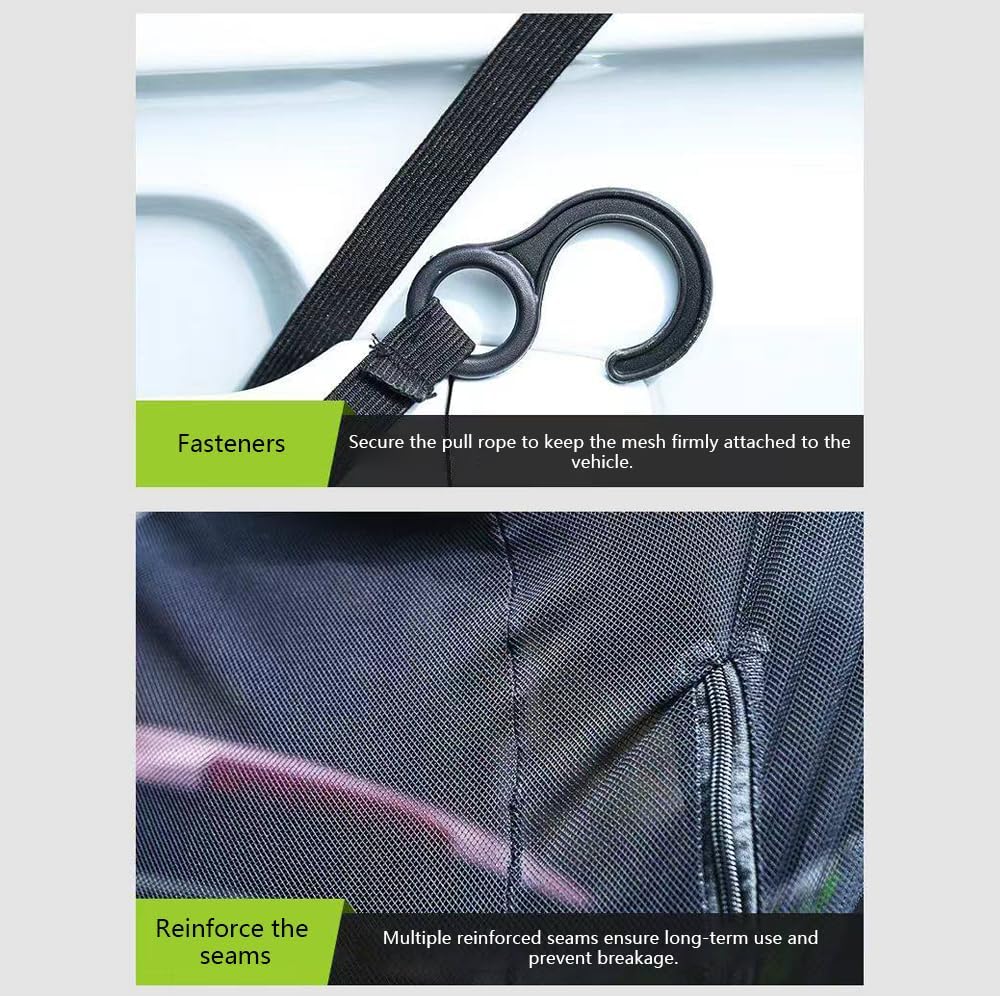 Car Tailgate Mesh Screen for Mercedes-Benz W167 GLE-Class 2019-2023 2024 2025 2026 Auto Rear Shades Protection Accessories Automotive Net Cover Camping Tailgates Auto