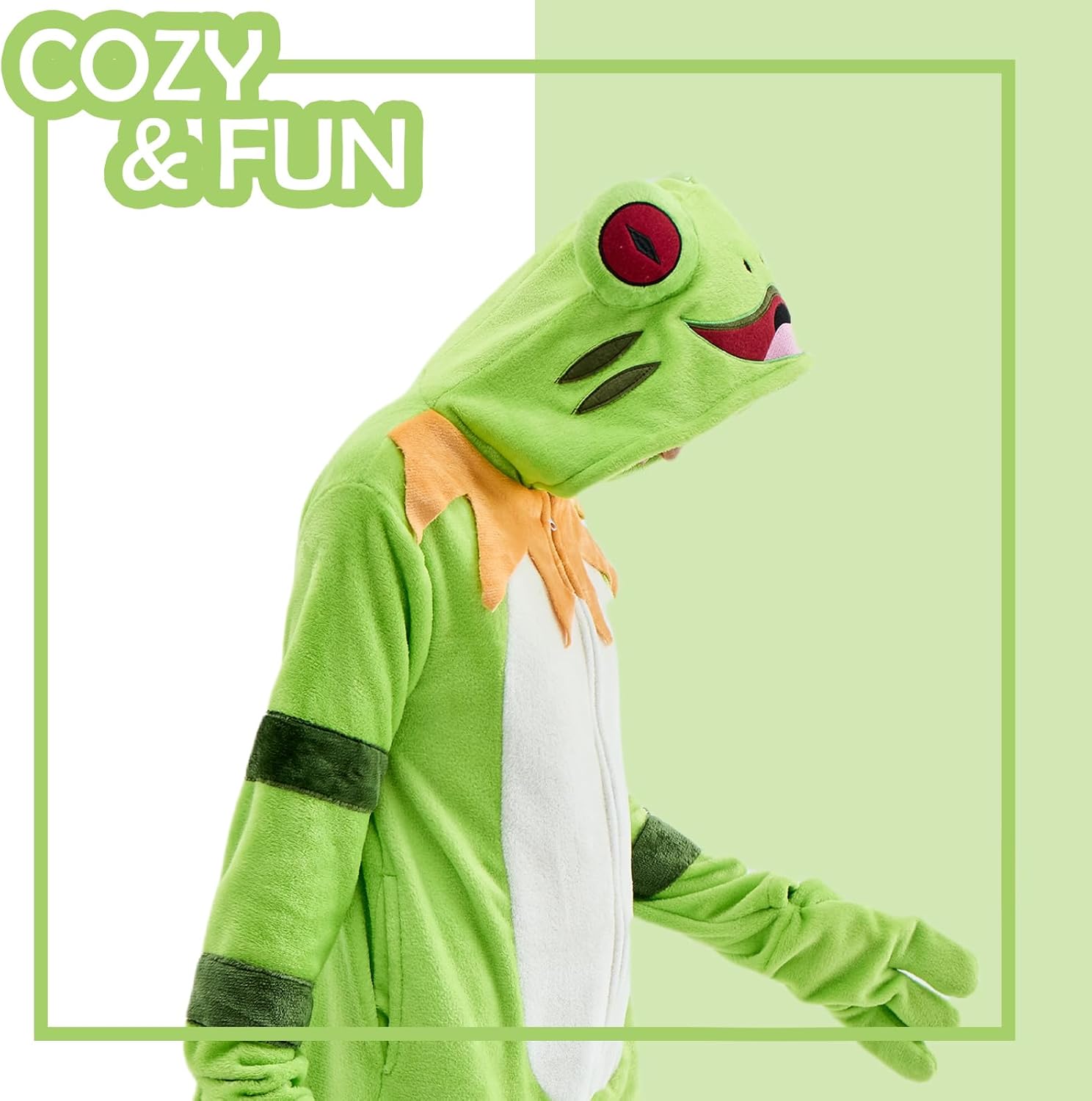 NEWCOSPLAY Unisex Adult Onesie Pajamas Animal One Piece Costume Cosplay Sleepwear