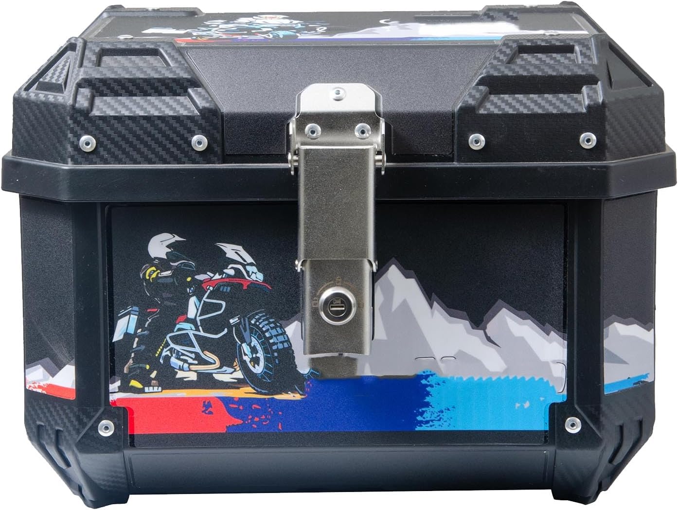 GOTOTOP Luggage Box, ABS 45L Detachable Storage Carrier, Versatile Tail Box for Riders