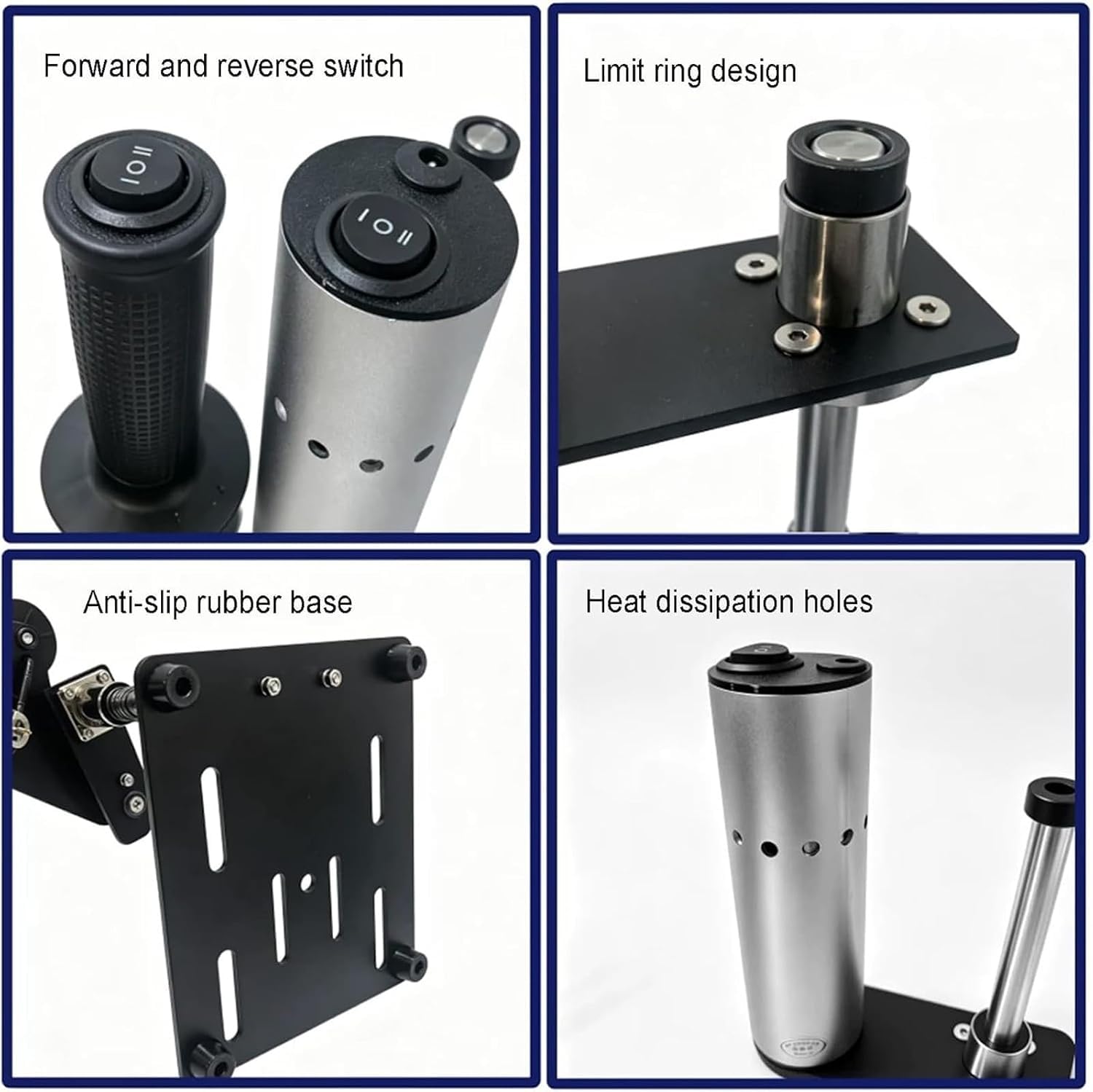 Máquina de roscado eléctrica de sobremesa para roscas M3-M6, roscadora vertical, máquina de roscado eléctrica de sobremesa, herramienta de roscado vertical M3-M6, 7 velocidades ajustables
