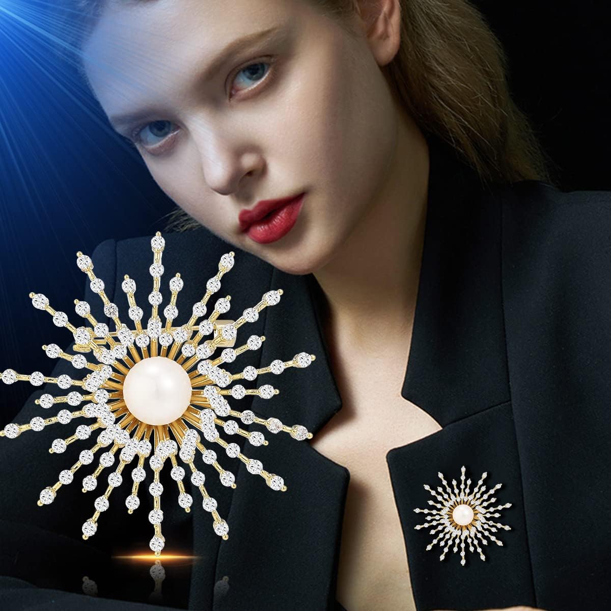 Pearl Brooch Broches Jewelry For Women Fashion Christmas Gifts Wife Mom Girlfriend, Anniversary Birthday Fine Jewelry Gifts for Her