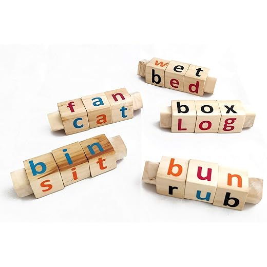 IVEI Wooden Educational Phonics Toy Set of 5