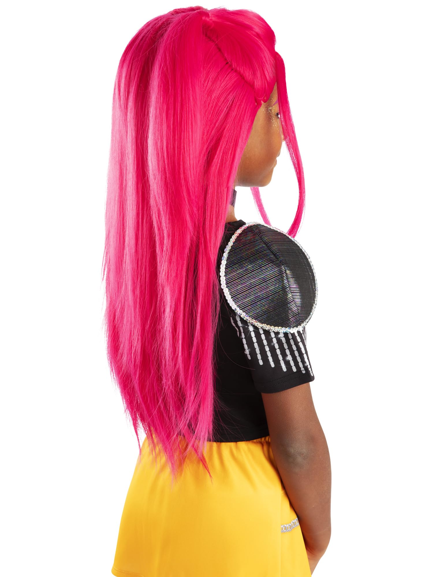 RUBIES PELUCA MIRA per ragazza, ragazze, k-pop- guarda, netflix, parrucca, licenza ufficiale Netflix, demon hunters, huntrix, per carnevale, feste e cosplay