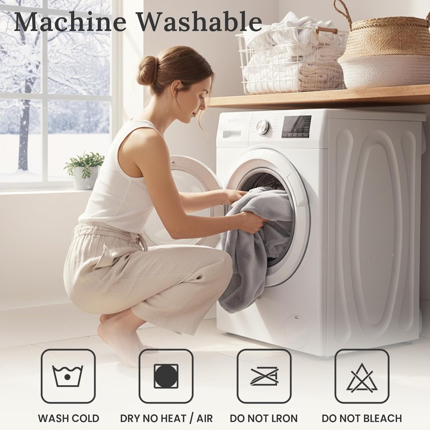 Sasttie Fluffy Comforter Set King 3 Pieces - Super Soft & Fuzzy Light Grey Comforter Set for Winter Warm Fleece Bedding, 1 Luxury Heavy Faux Fur Down Alternative Comforter with 2 Pillow Cases - Image 8