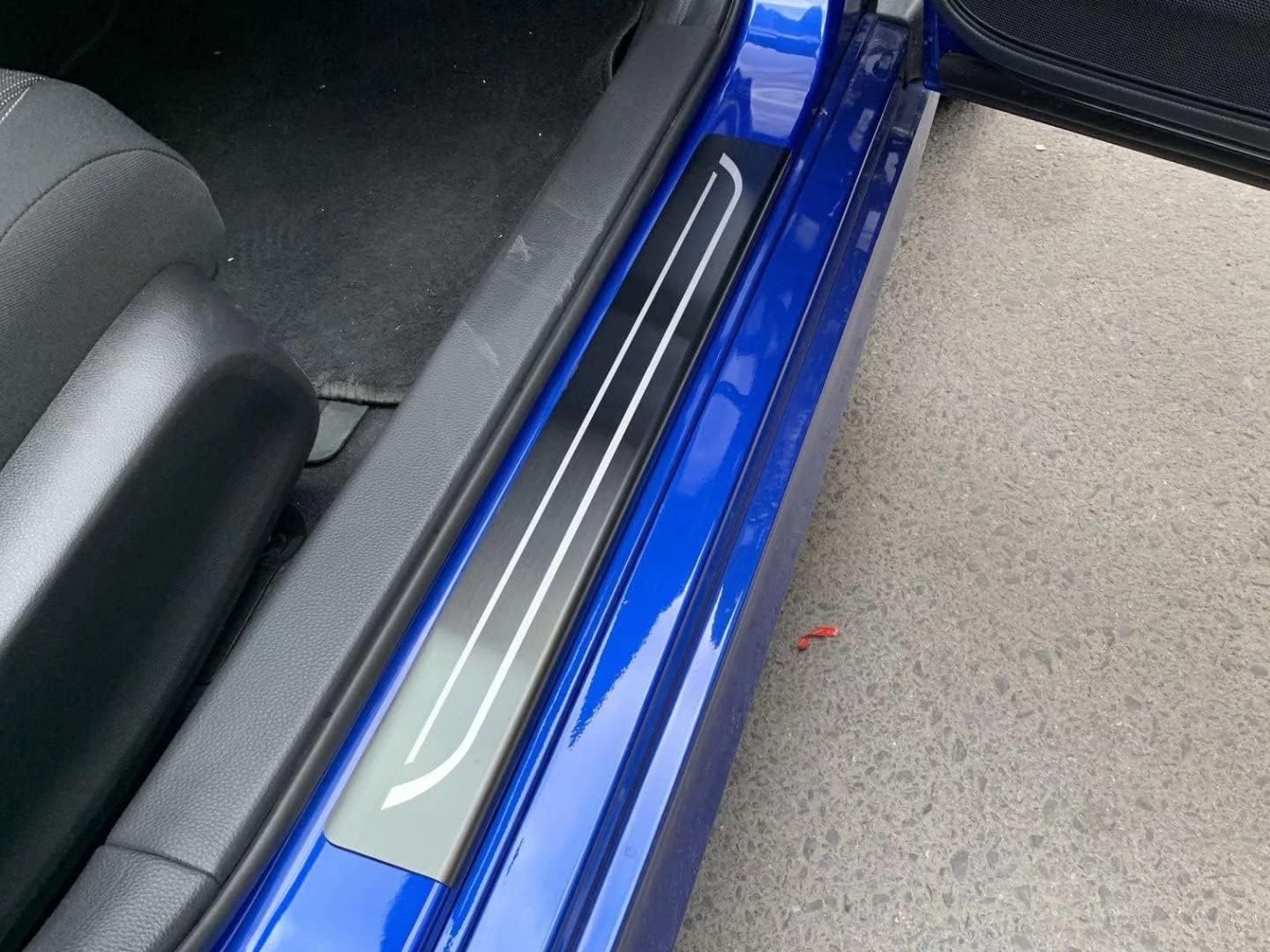 GZBFTDH Car Door Sill Scuff Plate Protector, for Honda Civic 2022 Accessories, Stainless Steel Door Entry Guard Trim Cover, Auto Interior Parts Kick Panels 4pcs