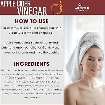 Hair Chemist Apple Cider Vinegar Revitalize & Nourish Sulfate Free Conditioner 33.8 Ounces