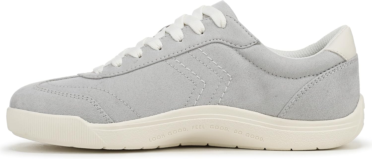 Dr. Scholl's Women's Be True Lace Up Sneaker Sneaker Light Grey Micro 6 M - Image 9