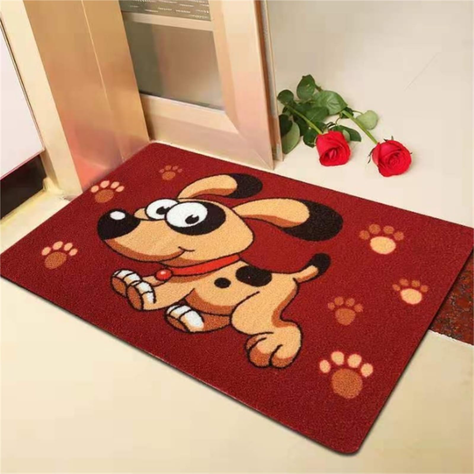 Zerbino Tappeto da Bagno Tappeti in Microfibra per Tappetini Assorbenti Antiscivolo Pavimento per L'Ingresso(E,78x118cm(30x46))