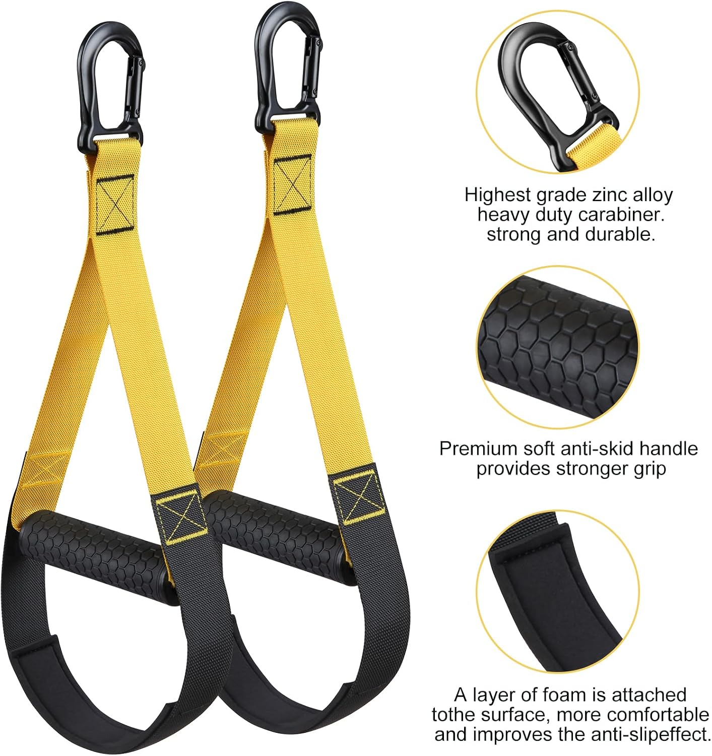 Home Resistance Training Kit, Resistance Trainer Exercise Straps with Handles, Door Anchor and Carrying Bag for Home Gym, Bodyweight Resistance Workout Straps for Full-Body Workout