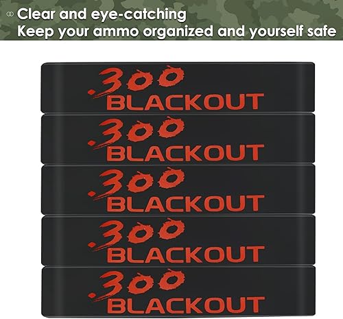 Miniatura 6 de Aolamegs Paquete de 510 bandas para revistas, 5.56 OTAN, 300 apagones, 300 Subsonic, .223 Remington, .308 Winchester, 7.62 x 39, bandas de silicona