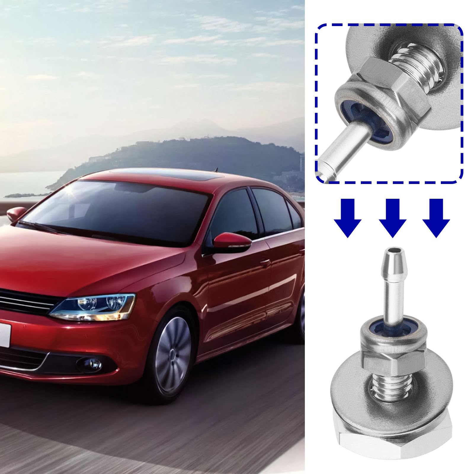 Raccord De Tuyau Turbo En Silicone - Universel, Pour Manomètre Ou Jauge De Suralimentation, Trou De 8mm - 3
