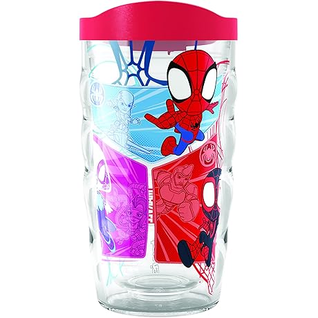 Tervis Marvel Spider Man Tumbler Kids - Keeps Drink Cold, 10oz, Perfect For Spidey Fans