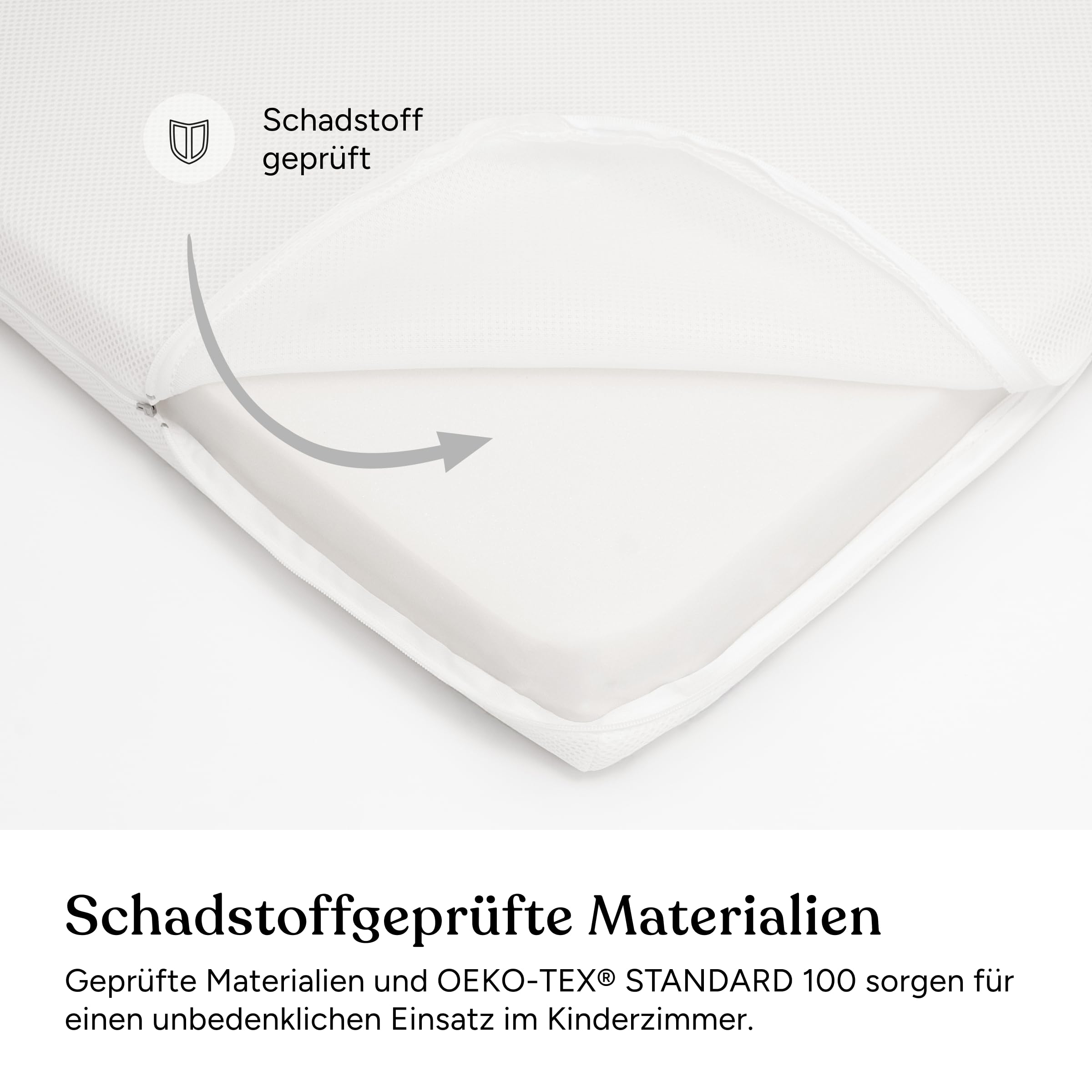 Ehrenkind® Kindermatratze PUR MESH | Baby Matratze 90x200 Standard 100 by Oeko-TEX | Babymatratze 90x200 aus hochwertigem Schaum und Hygienebezug